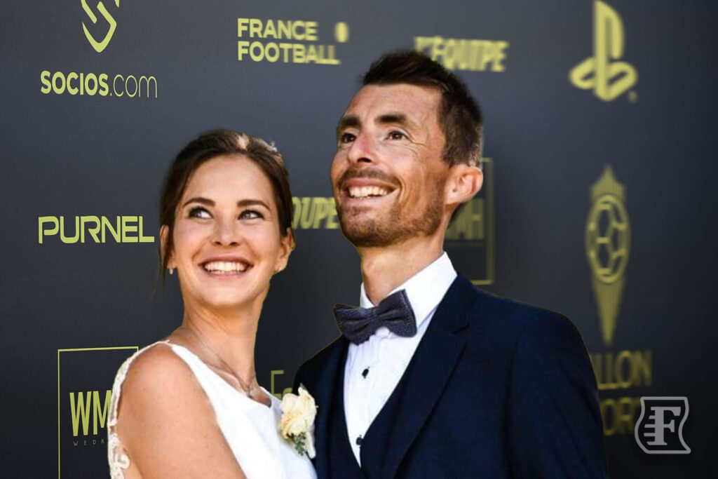 Justine Braisaz et son mari
